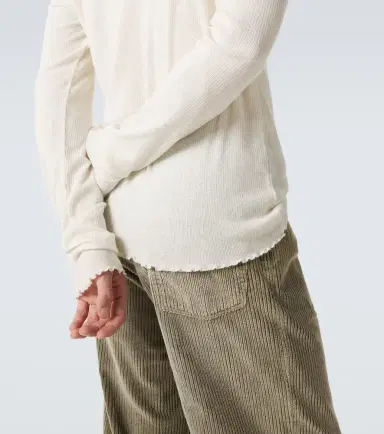 Our Legacy Elongated ribbed-knit cotton-blend top | Thumbnail 3
