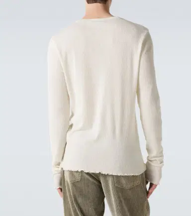 Our Legacy Elongated ribbed-knit cotton-blend top | Thumbnail 4