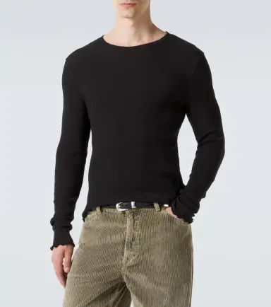 Our Legacy Elongated ribbed-knit cotton-blend top | Thumbnail 2