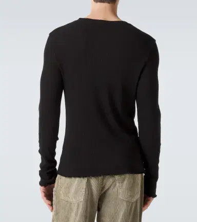 Our Legacy Elongated ribbed-knit cotton-blend top | Thumbnail 3