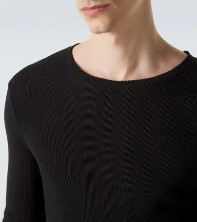 Our Legacy Elongated ribbed-knit cotton-blend top | Thumbnail 5