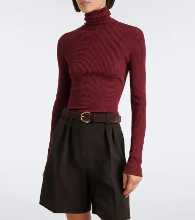 Wolford Ribbed-knit virgin wool turtleneck top | Thumbnail 5 Wolford Ribbed-knit virgin wool turtleneck top | Thumbnail 5