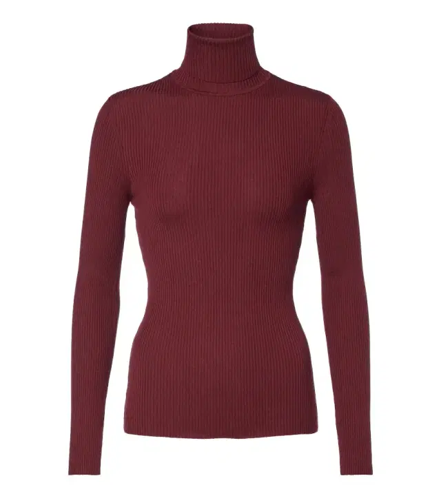 Wolford Ribbed-knit virgin wool turtleneck top
