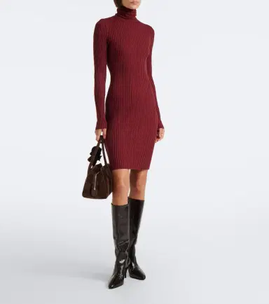 Wolford Ribbed-knit wool and cotton-blend minidress | Thumbnail 2 Wolford Ribbed-knit wool and cotton-blend minidress | Thumbnail 2