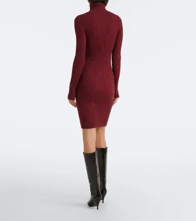 Wolford Ribbed-knit wool and cotton-blend minidress | Thumbnail 3 Wolford Ribbed-knit wool and cotton-blend minidress | Thumbnail 3