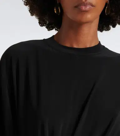 Sportmax Asymmetric draped jersey top | Thumbnail 2 Sportmax Asymmetric draped jersey top | Thumbnail 2