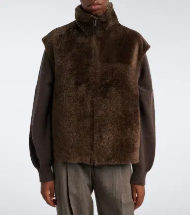 Joseph Nico reversible leather and shearling vest | Thumbnail 5