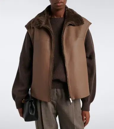 Joseph Nico reversible leather and shearling vest | Thumbnail 6