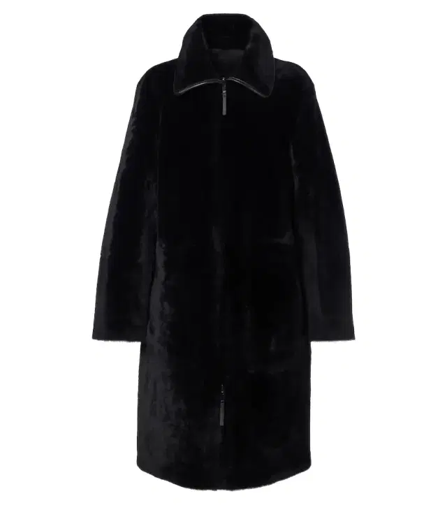 Joseph Caspian reversible leather and shearling coat