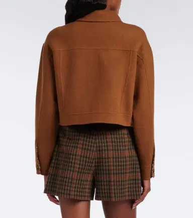 Max Mara Reversible wool and cashmere jacket | Thumbnail 5