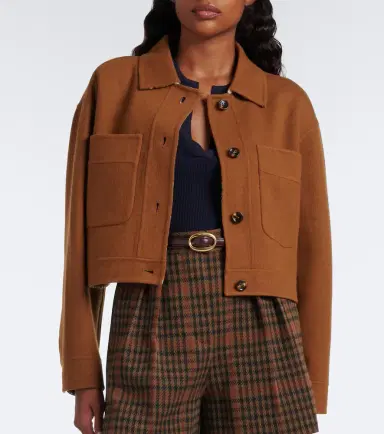 Max Mara Reversible wool and cashmere jacket | Thumbnail 8