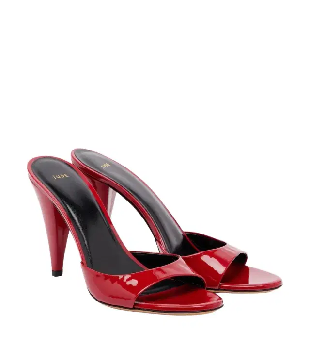 Jude Hew patent leather mules