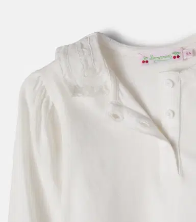 Bonpoint Meena cotton jersey blouse | Thumbnail 3