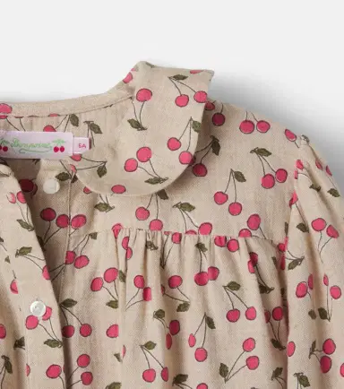 Bonpoint Josseline herringbone cotton blouse | Thumbnail 2