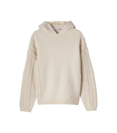 Bonpoint Matheus knitted wool and cotton hoodie | Thumbnail 1