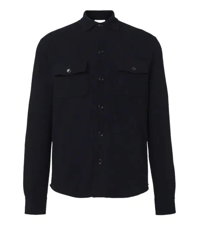 Allude Knitted wool and cashmere shirt