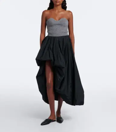 Jil Sander Asymmetric midi skirt | Thumbnail 4
