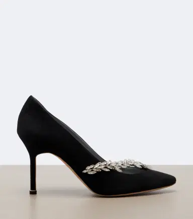 Balenciaga x Manolo Blahnik embellished suede pumps | Thumbnail 2