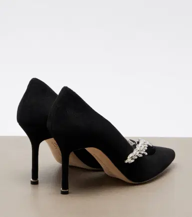 Balenciaga x Manolo Blahnik embellished suede pumps | Thumbnail 3