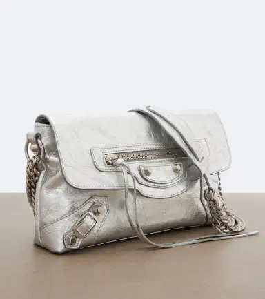 Balenciaga Le City metallic leather shoulder bag | Thumbnail 2