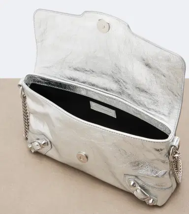 Balenciaga Le City metallic leather shoulder bag | Thumbnail 4