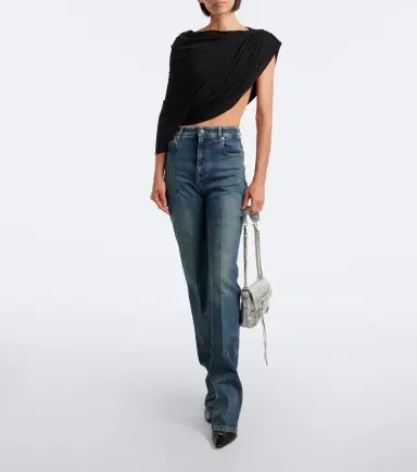 Balenciaga Le City metallic leather shoulder bag | Thumbnail 5