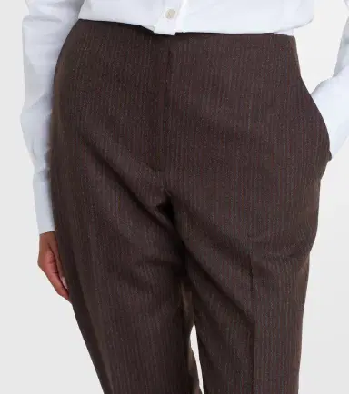 Alexander McQueen Striped wool straight pants | Thumbnail 3 Alexander McQueen Striped wool straight pants | Thumbnail 3