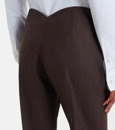 Alexander McQueen Striped wool straight pants | Thumbnail 5 Alexander McQueen Striped wool straight pants | Thumbnail 5