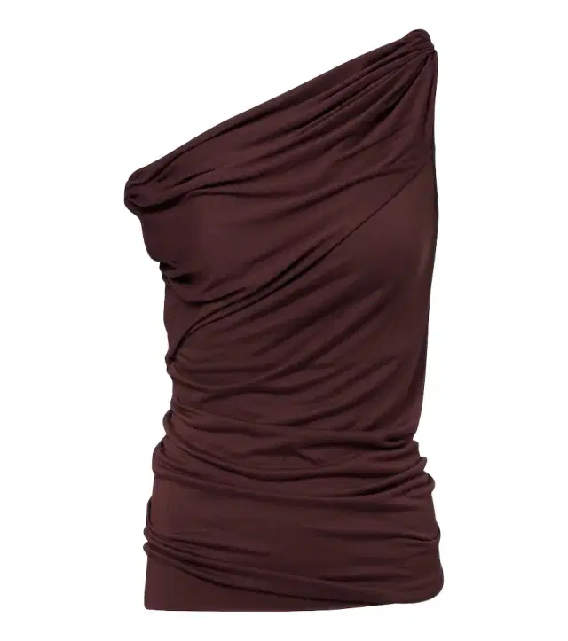 Rick Owens Lilies Laeti draped one-shoulder jersey top