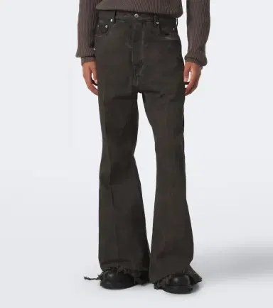 Rick Owens Bolan distressed flared jeans | Thumbnail 4