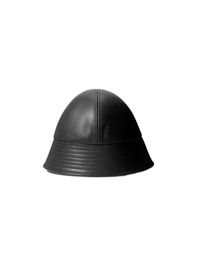 Michael Kors Collection Leather Bucket Hat