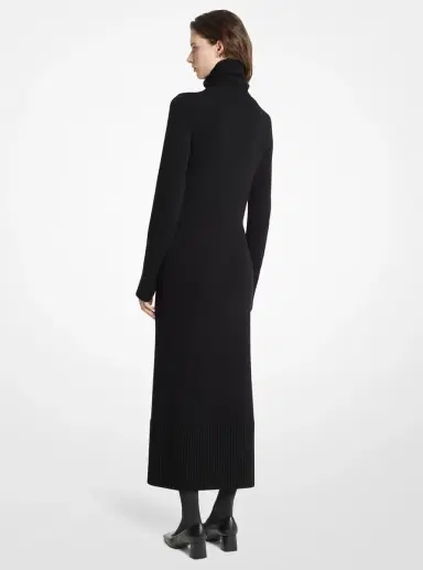 Michael Kors Collection Wool Turtleneck Dress | Thumbnail 2
