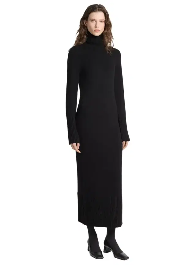 Michael Kors Collection Wool Turtleneck Dress