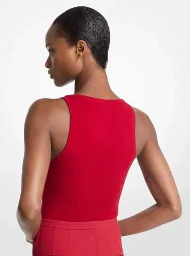 Michael Kors Collection Cashmere Tank Bodysuit | Thumbnail 2 Michael Kors Collection Cashmere Tank Bodysuit | Thumbnail 2