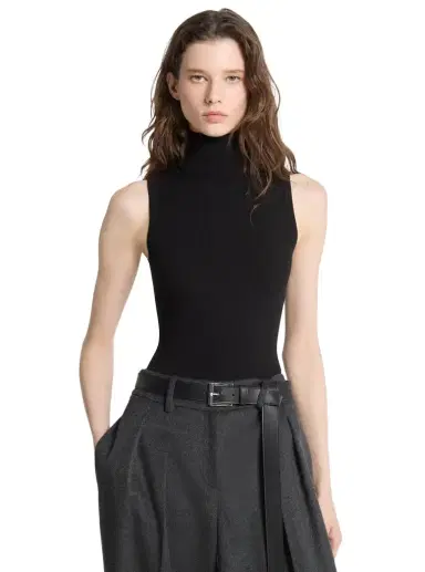 Michael Kors Collection Stretch Viscose Knit Turtleneck Bodysuit | Thumbnail 1
