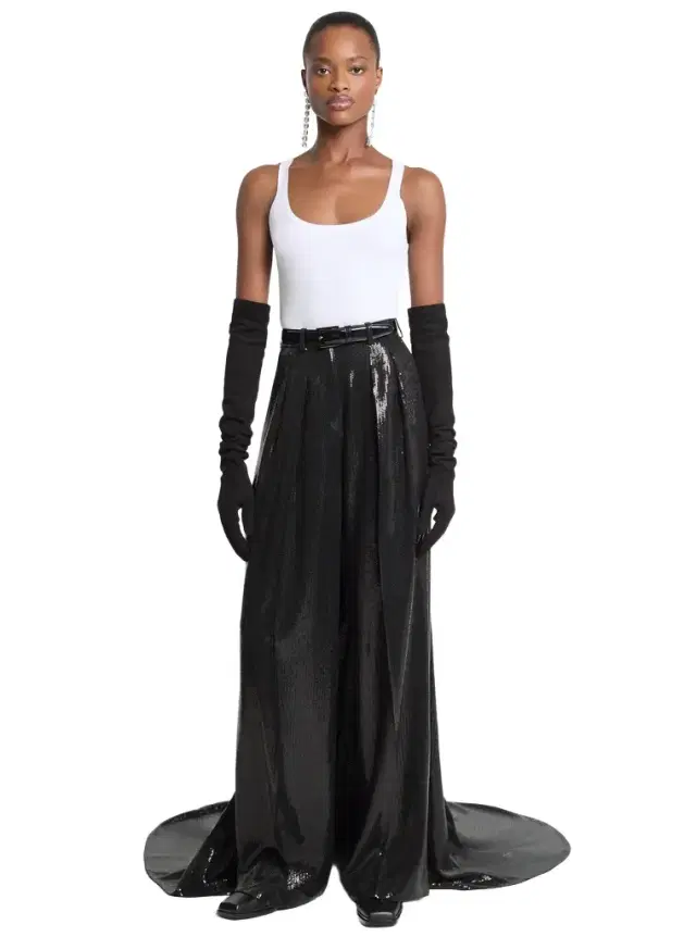 Michael Kors Collection Sequined Crepe Opera Trousers
