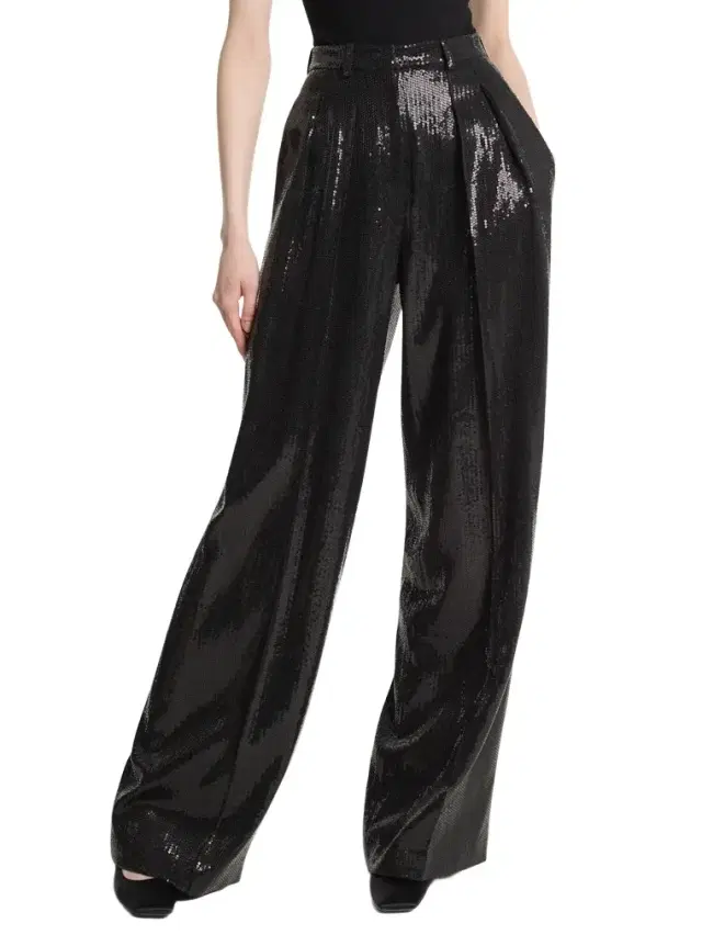 Michael Kors Collection Sequined Crepe Pleated Slouch Trousers