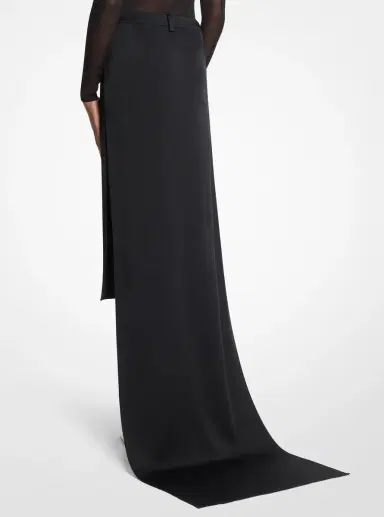 Michael Kors Collection Satin Skirt With Train | Thumbnail 2