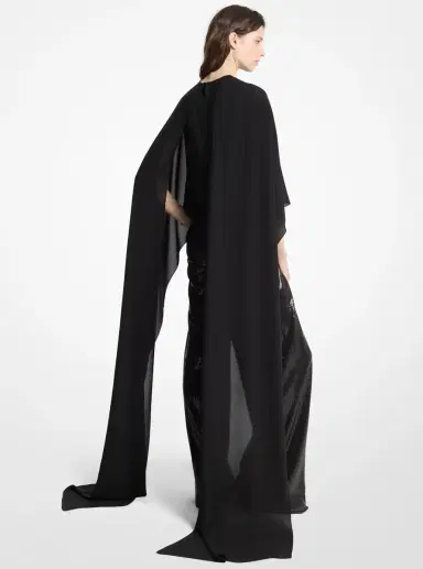 Michael Kors Collection Silk Georgette Streamer Blouse | Thumbnail 2