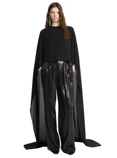 Michael Kors Collection Silk Georgette Streamer Blouse | Thumbnail 1