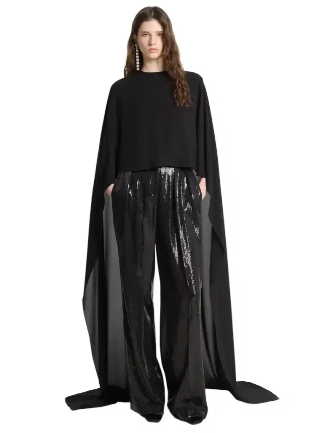 Michael Kors Collection Silk Georgette Streamer Blouse