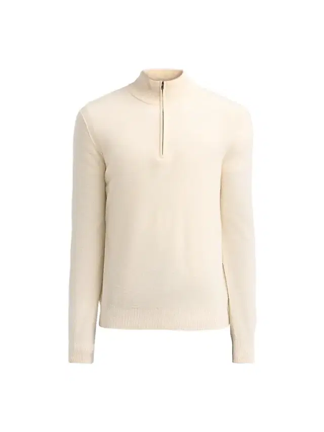 Vince Men's Boiled Cashmere Zip Sweater - Bone