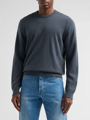 Vince Men's Cashmere Crewneck Sweater - Azure - Size XXL | Thumbnail 4 Vince Men's Cashmere Crewneck Sweater - Azure - Size XXL | Thumbnail 4