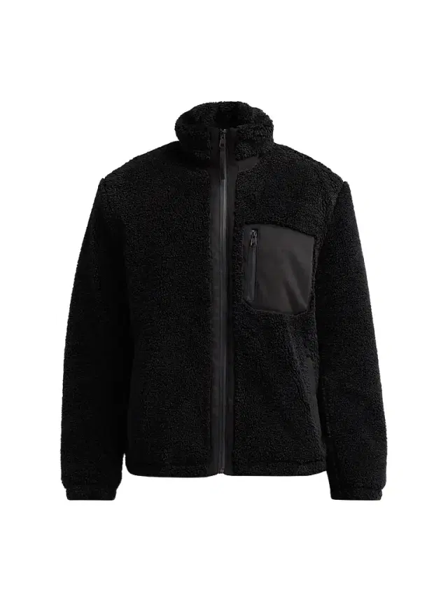 Vince Men's Faux-Sherpa Zip-Up Jacket - Black - Size XL