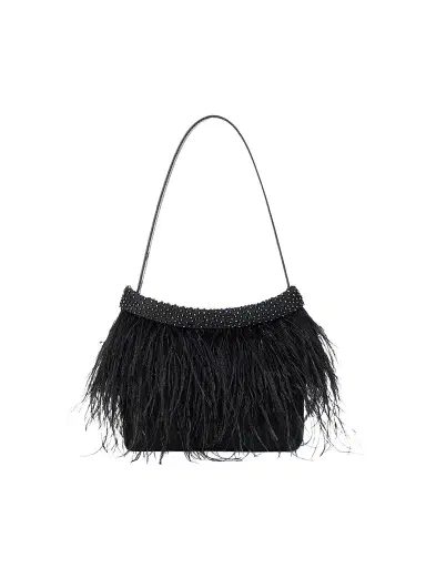 Staud Women's Winslow Beaded Feather Shoulder Bag | Thumbnail 1