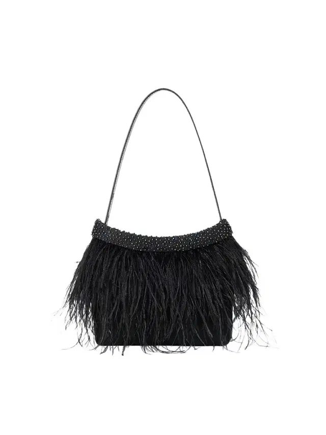 Staud Women's Winslow Beaded Feather Shoulder Bag