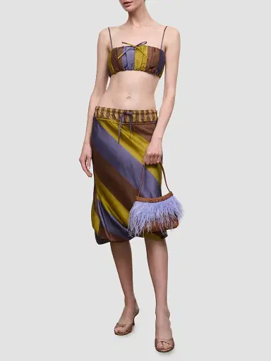 Staud Women's Winslow Beaded Feather Shoulder Bag | Thumbnail 3 Staud Women's Winslow Beaded Feather Shoulder Bag | Thumbnail 3