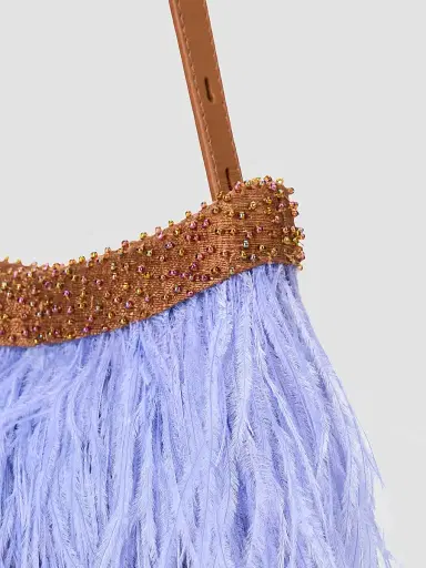 Staud Women's Winslow Beaded Feather Shoulder Bag | Thumbnail 5 Staud Women's Winslow Beaded Feather Shoulder Bag | Thumbnail 5