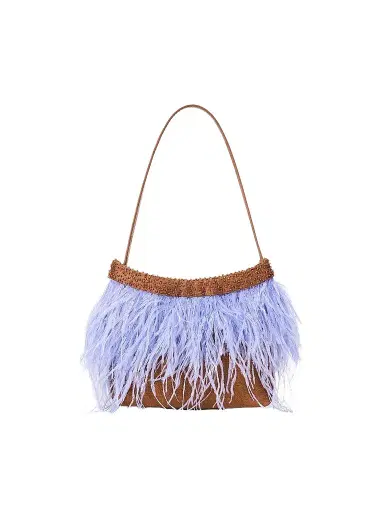 Staud Women's Winslow Beaded Feather Shoulder Bag | Thumbnail 1 Staud Women's Winslow Beaded Feather Shoulder Bag | Thumbnail 1