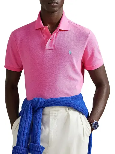 Polo Ralph Lauren Men's Logo Cotton Mesh Polo | Thumbnail 3 Polo Ralph Lauren Men's Logo Cotton Mesh Polo | Thumbnail 3